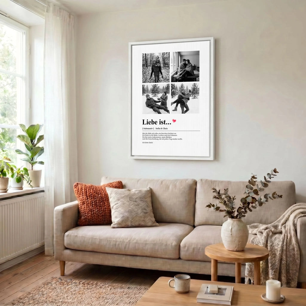 Leinwand Wohnzimmer 34 weiss