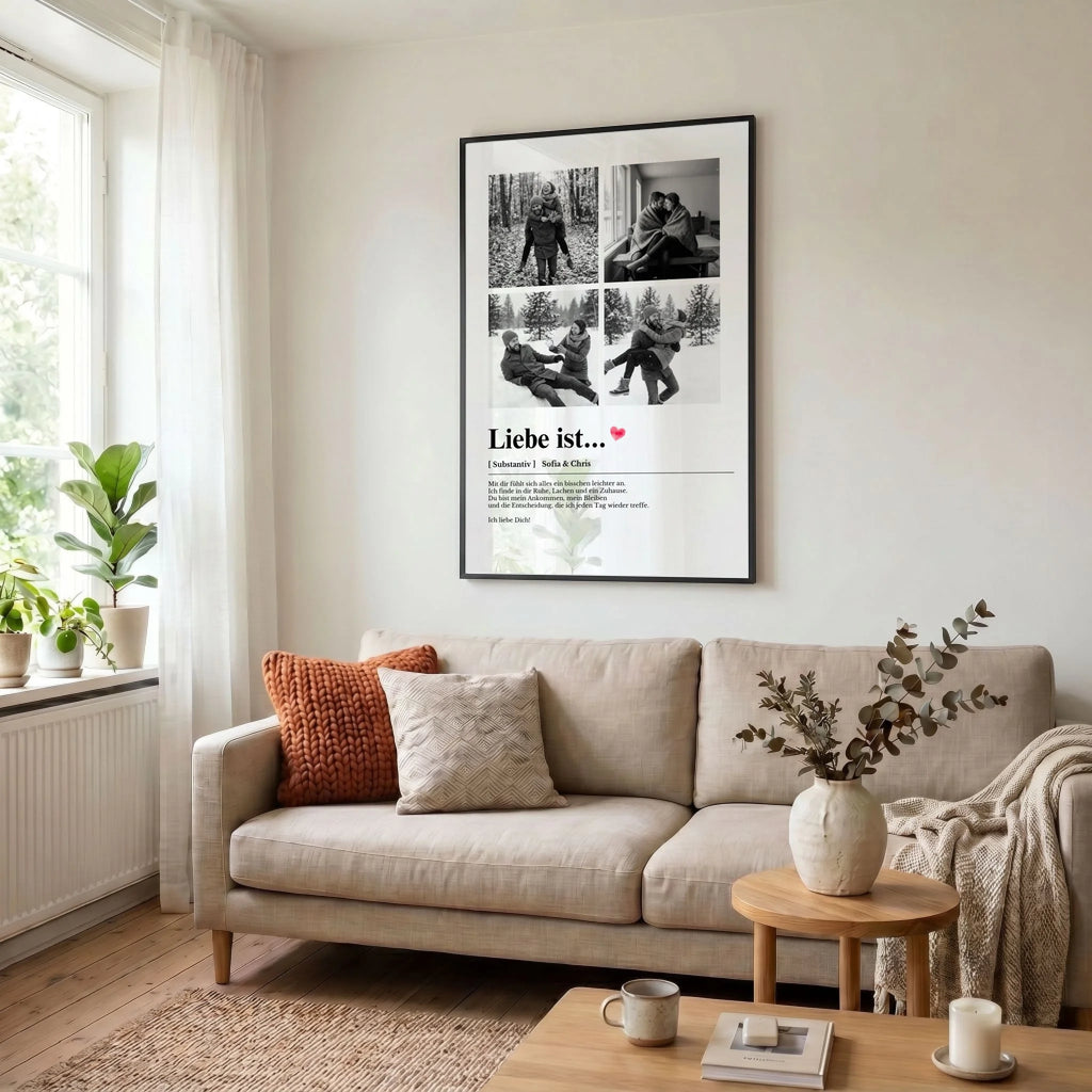 23 Poster schwarz Wohnzimmer