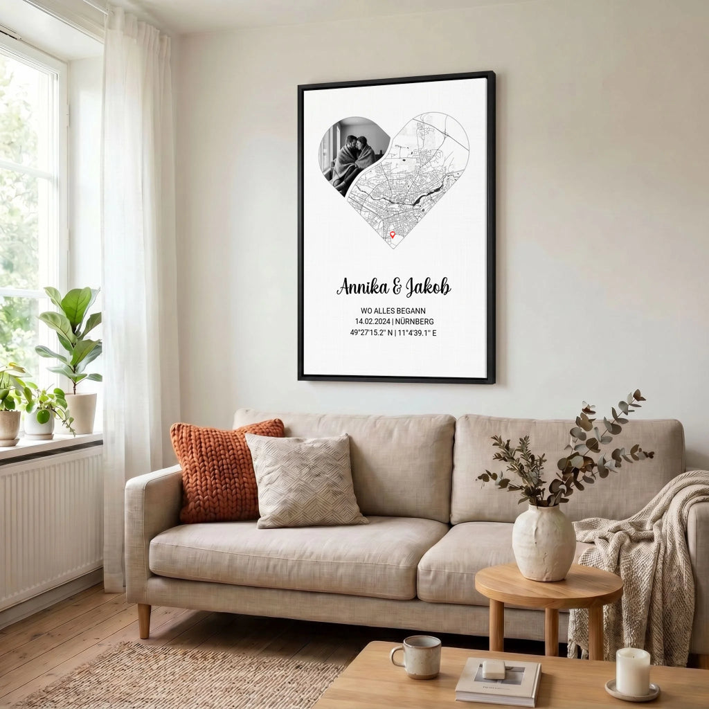 Leinwand Wohnzimmer 23 black