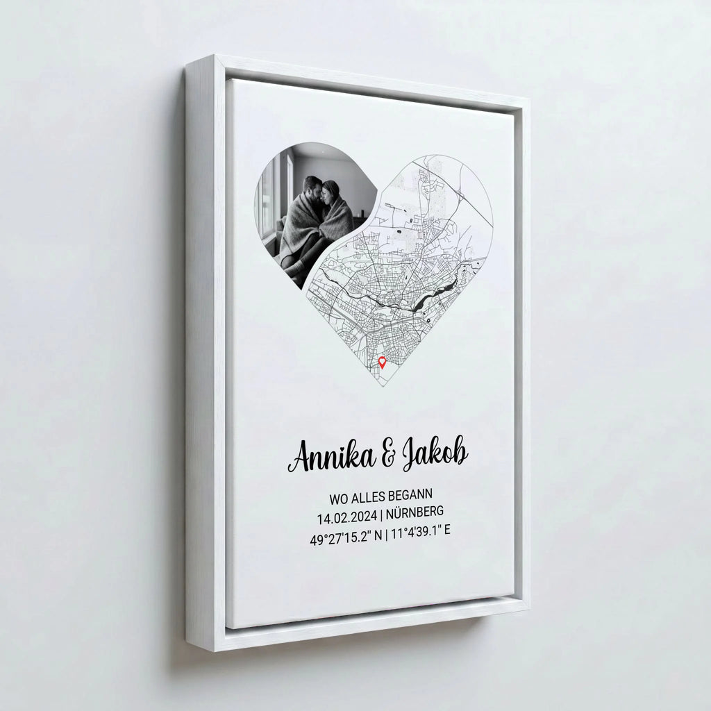 Perspektive Wand 23weiss frame canvas
