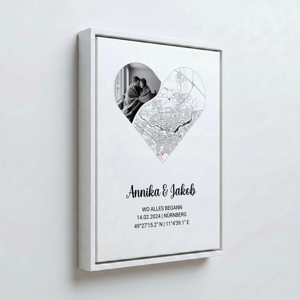 Perspektive Wand 34weiss canvas