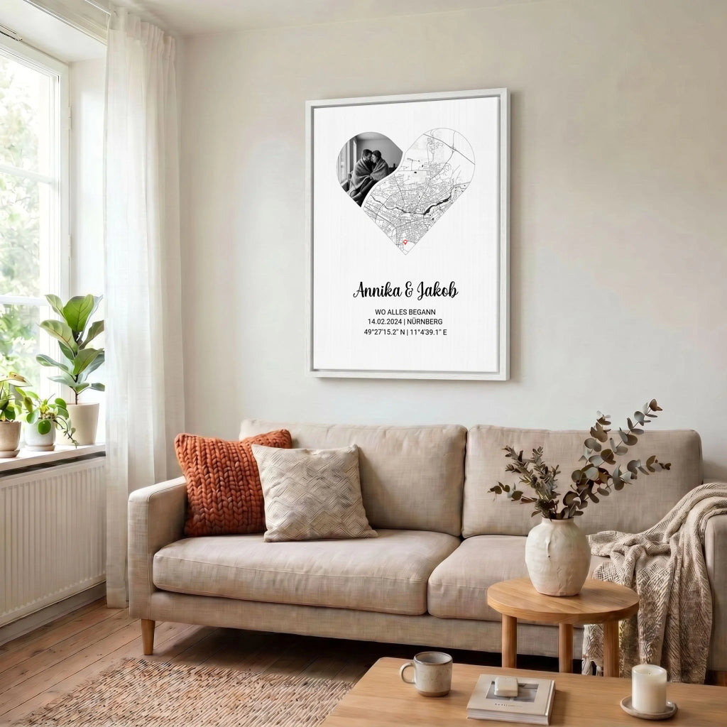 Leinwand Wohnzimmer 34 weiss