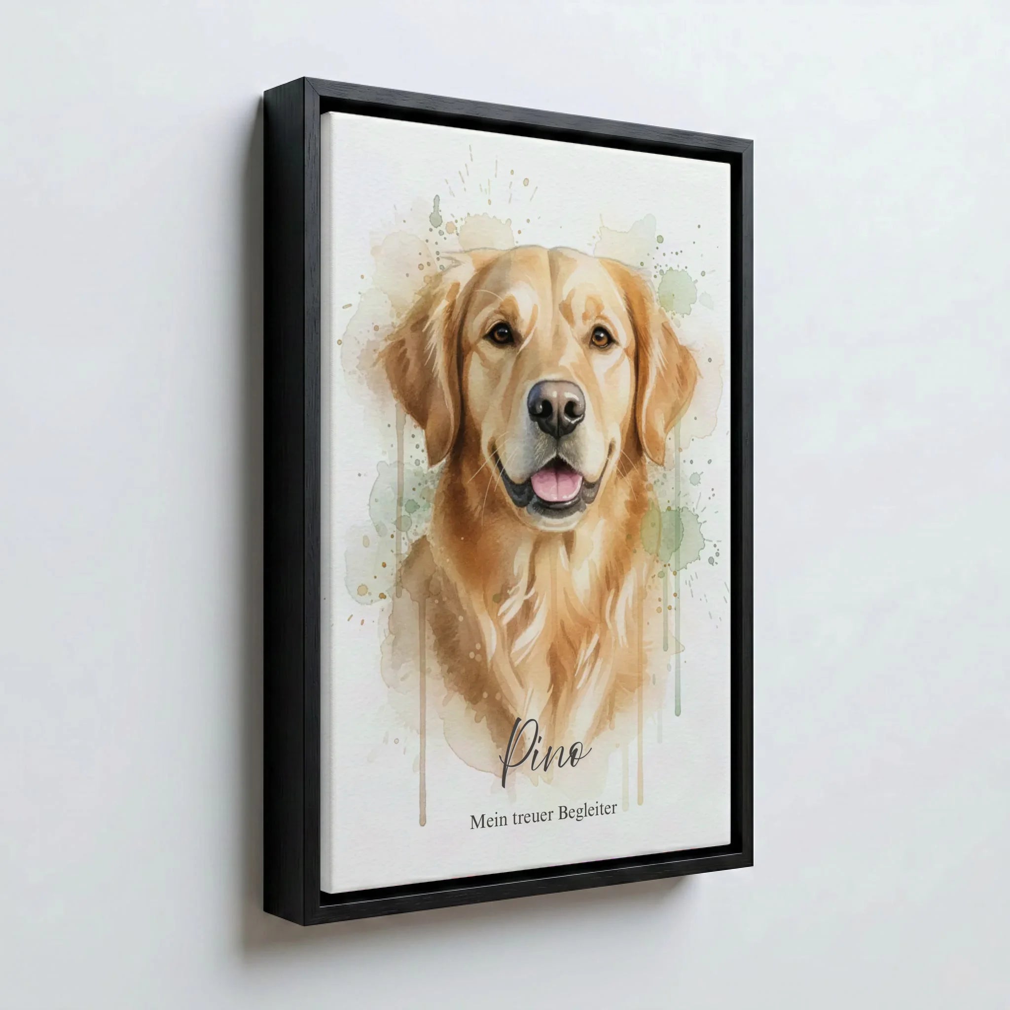 Perspektive Wand 23 black frame canvas