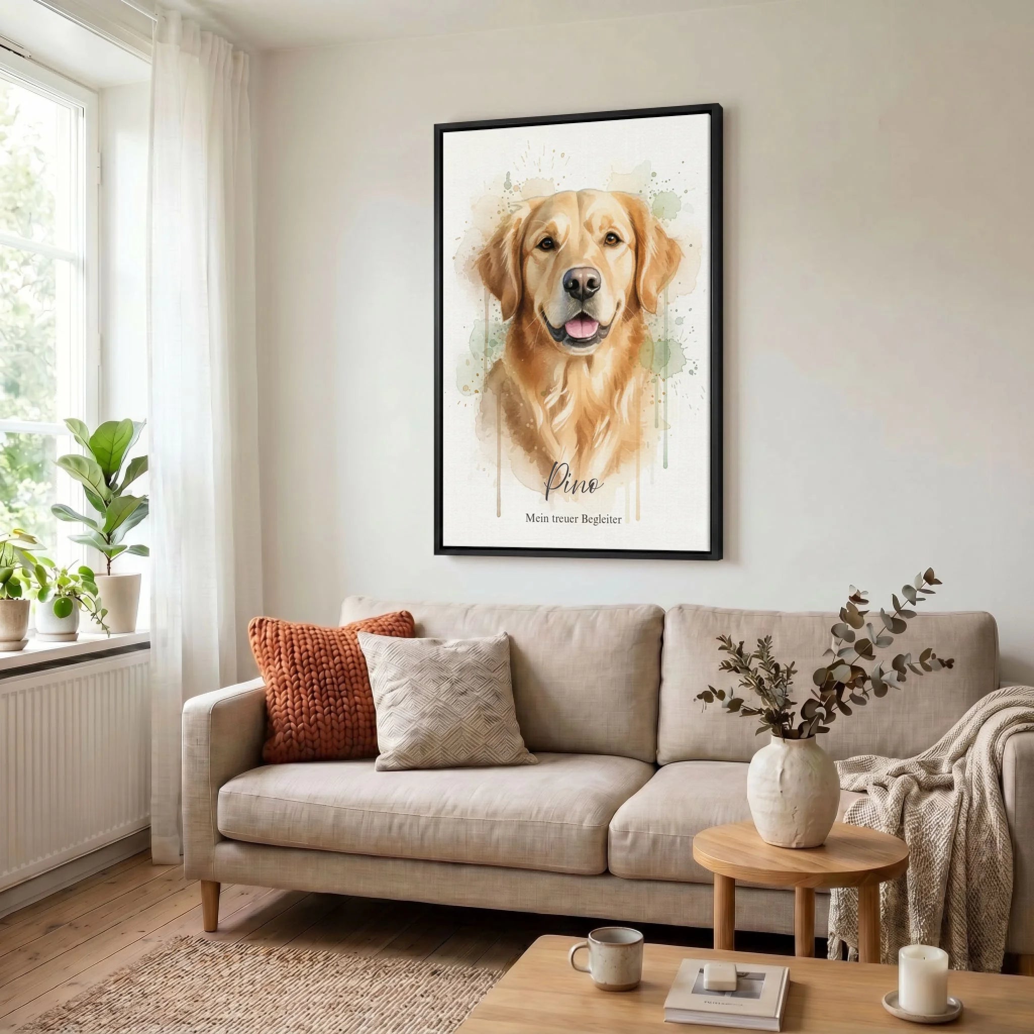Leinwand Wohnzimmer 23 black