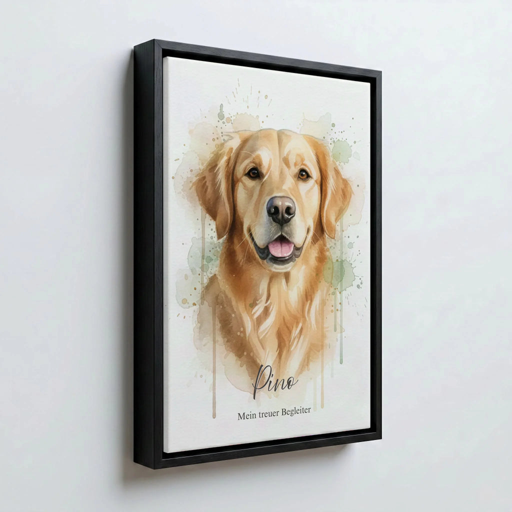 Perspektive Wand 23 black frame canvas