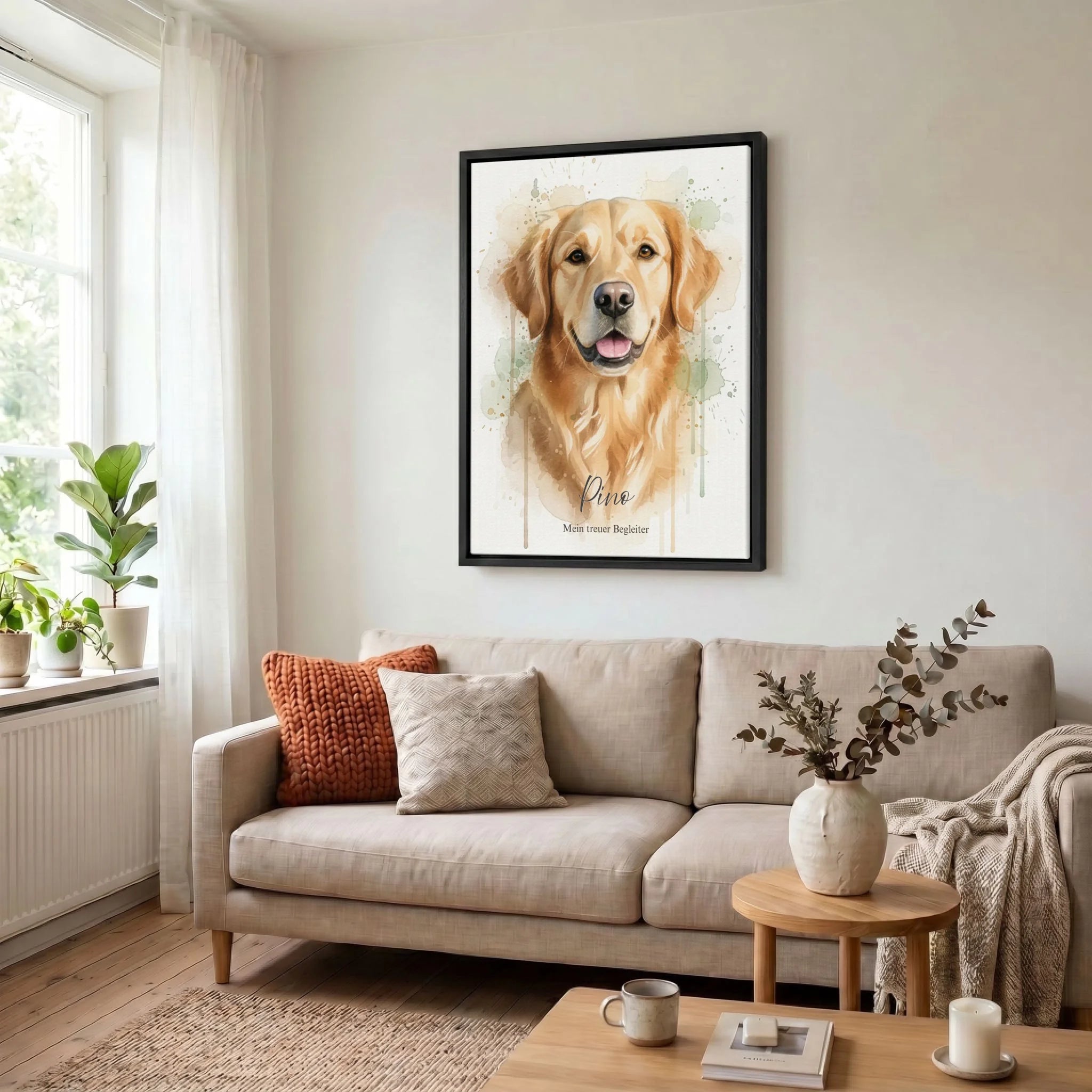 Leinwand Wohnzimmer 34 black