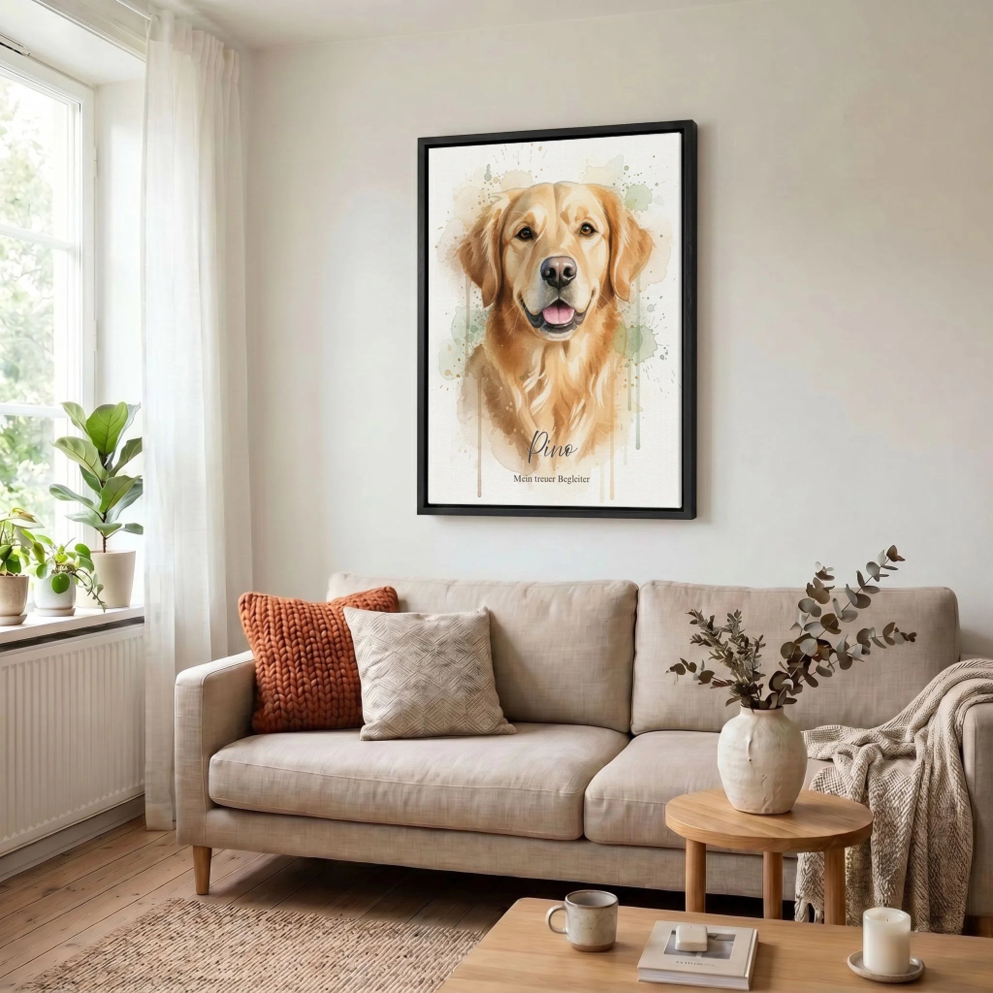 Leinwand Wohnzimmer 34 black
