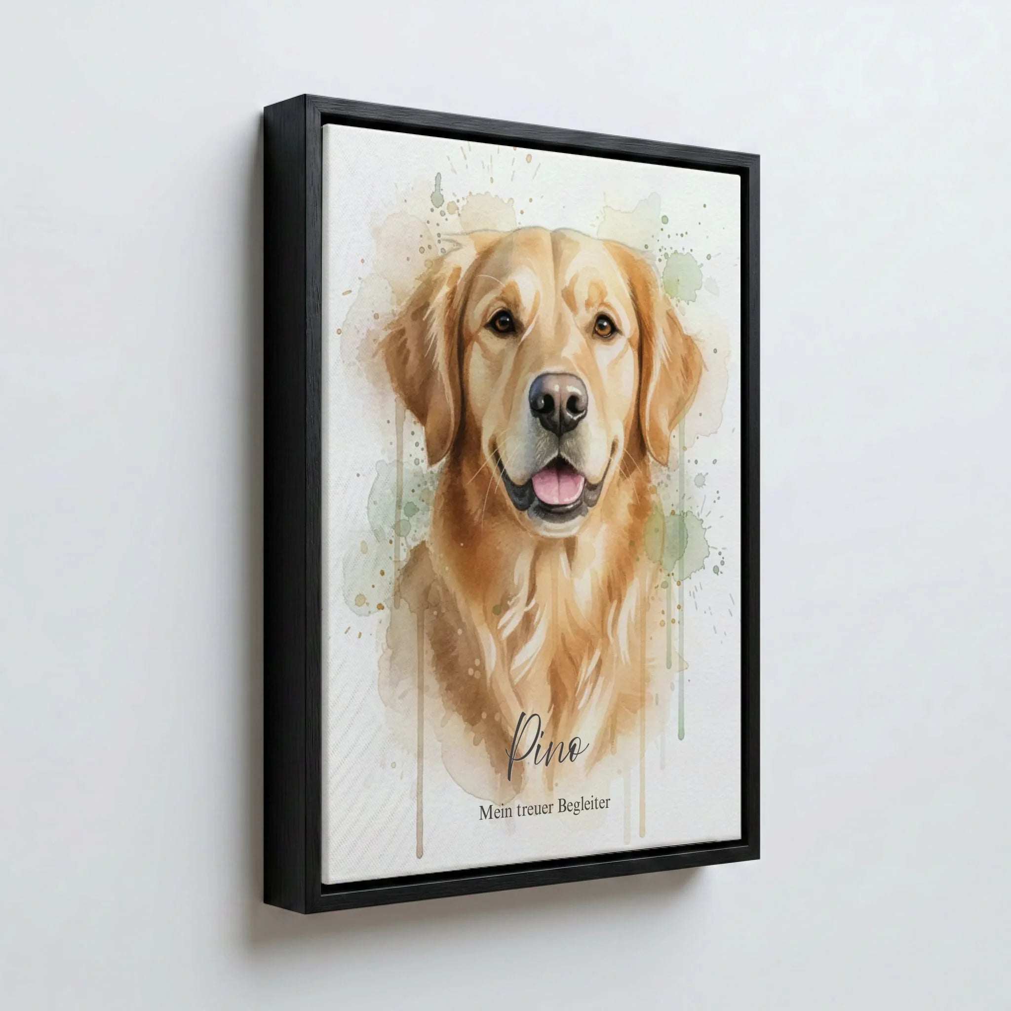 Perspektive Wand 34 black frame canvas