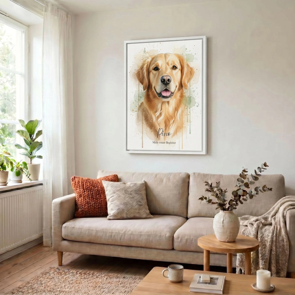 Leinwand Wohnzimmer 34 weiss