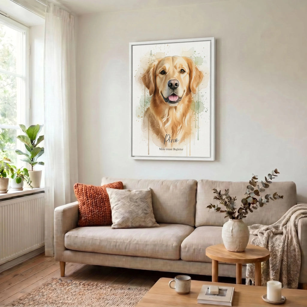 Leinwand Wohnzimmer 34 weiss
