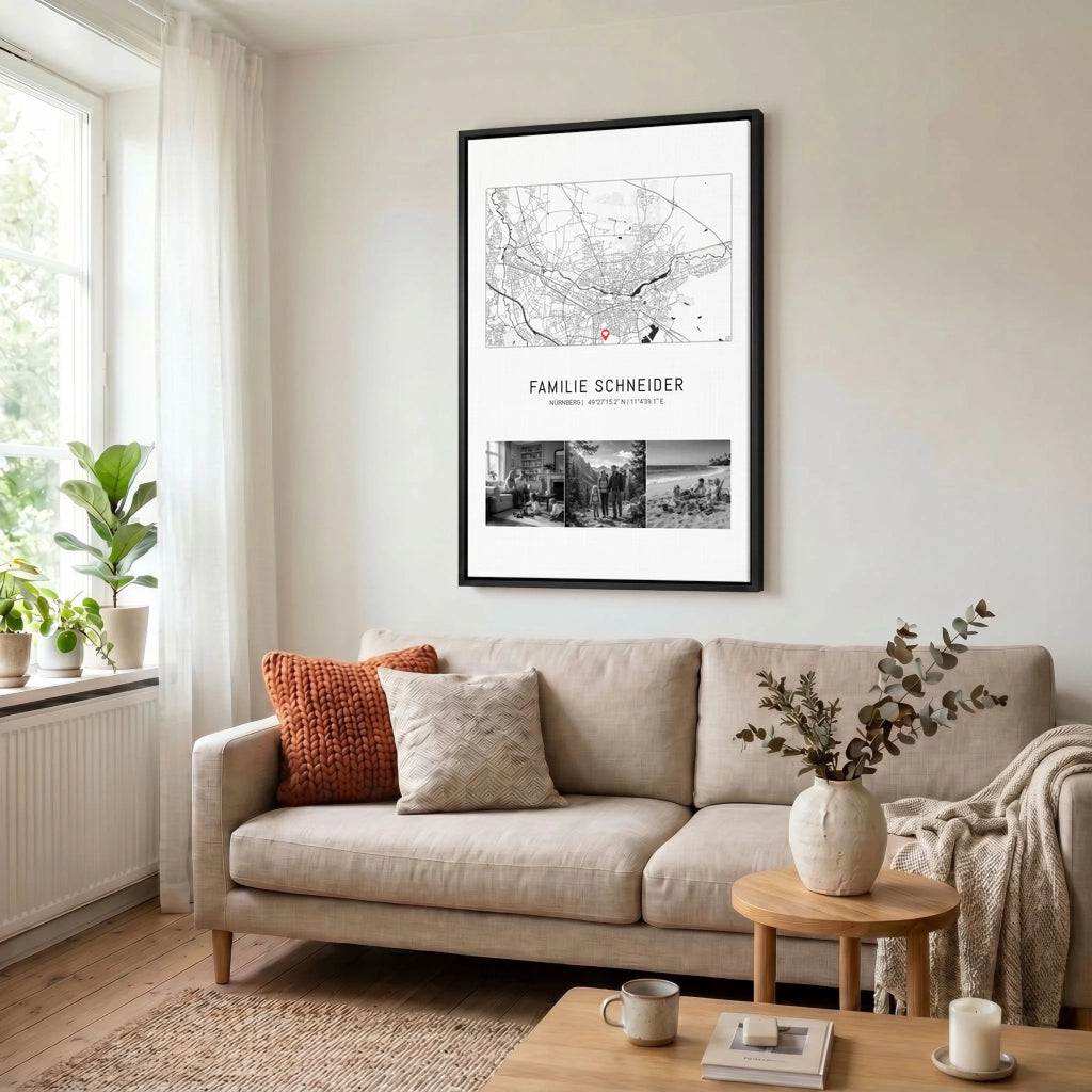 Leinwand Wohnzimmer 23 black