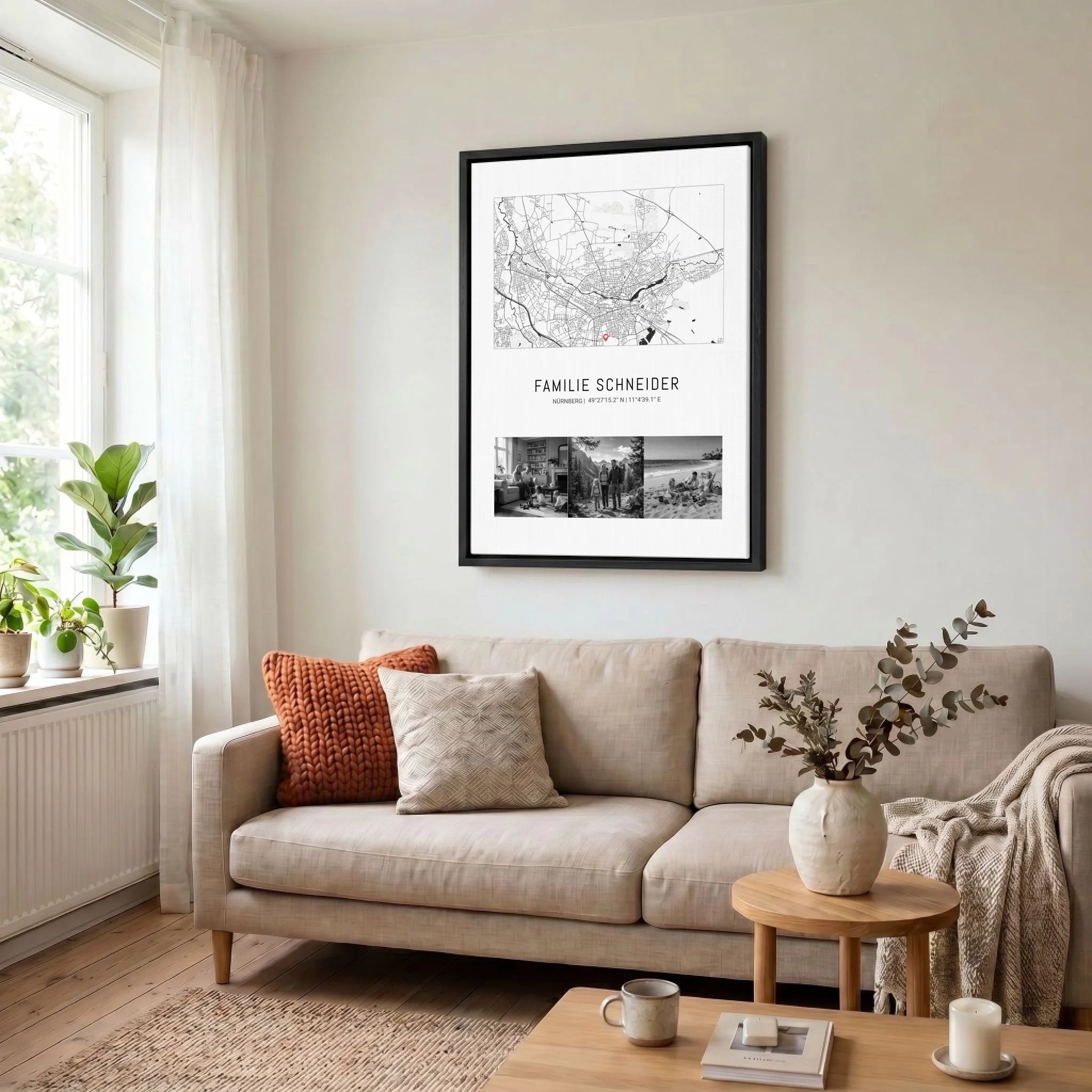 Leinwand Wohnzimmer 34 black