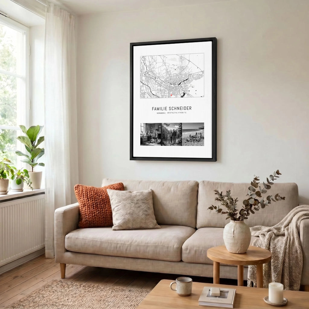 Leinwand Wohnzimmer 34 black