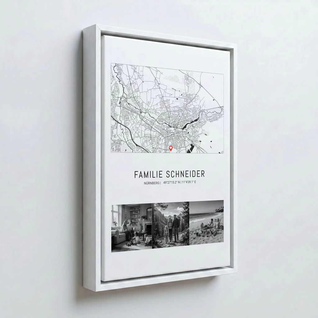 Perspektive Wand 23weiss frame canvas