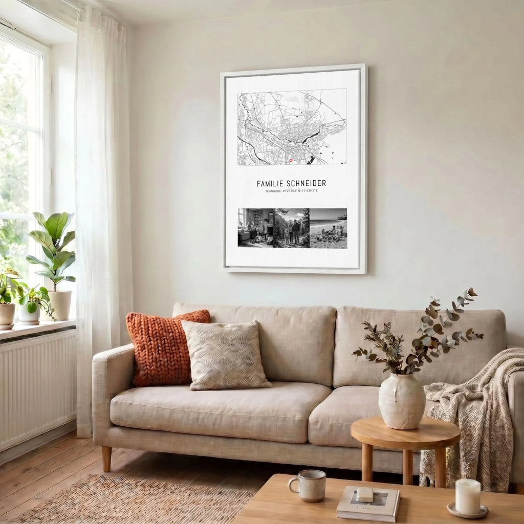 Leinwand Wohnzimmer 34 weiss