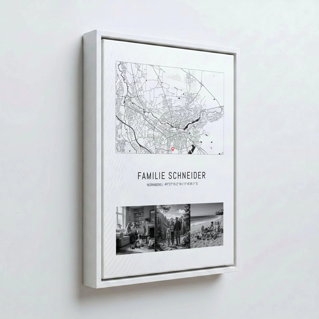Perspektive Wand 34weiss canvas