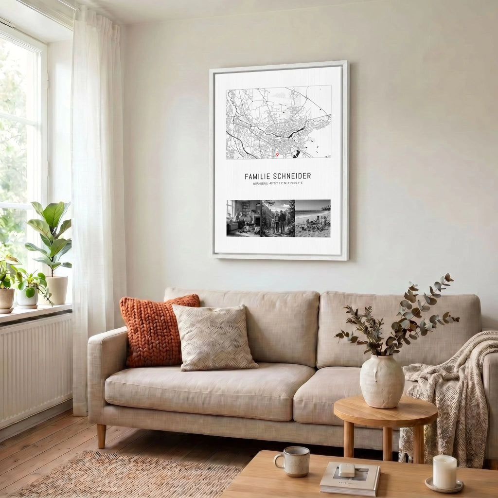 Leinwand Wohnzimmer 34 weiss