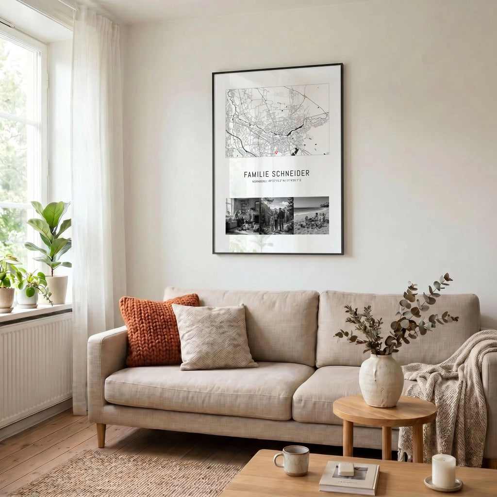 34 Poster schwarz Wohnzimmer