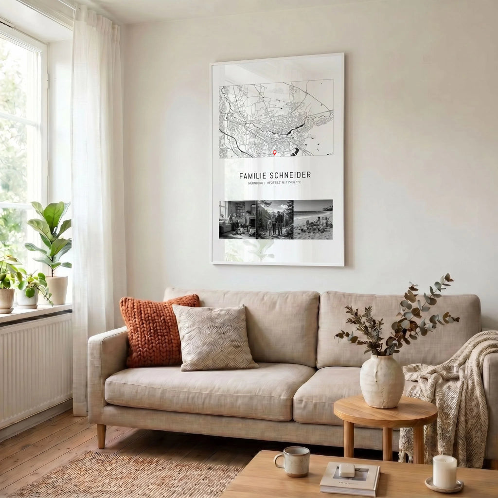 23 Poster weiss Wohnzimmer