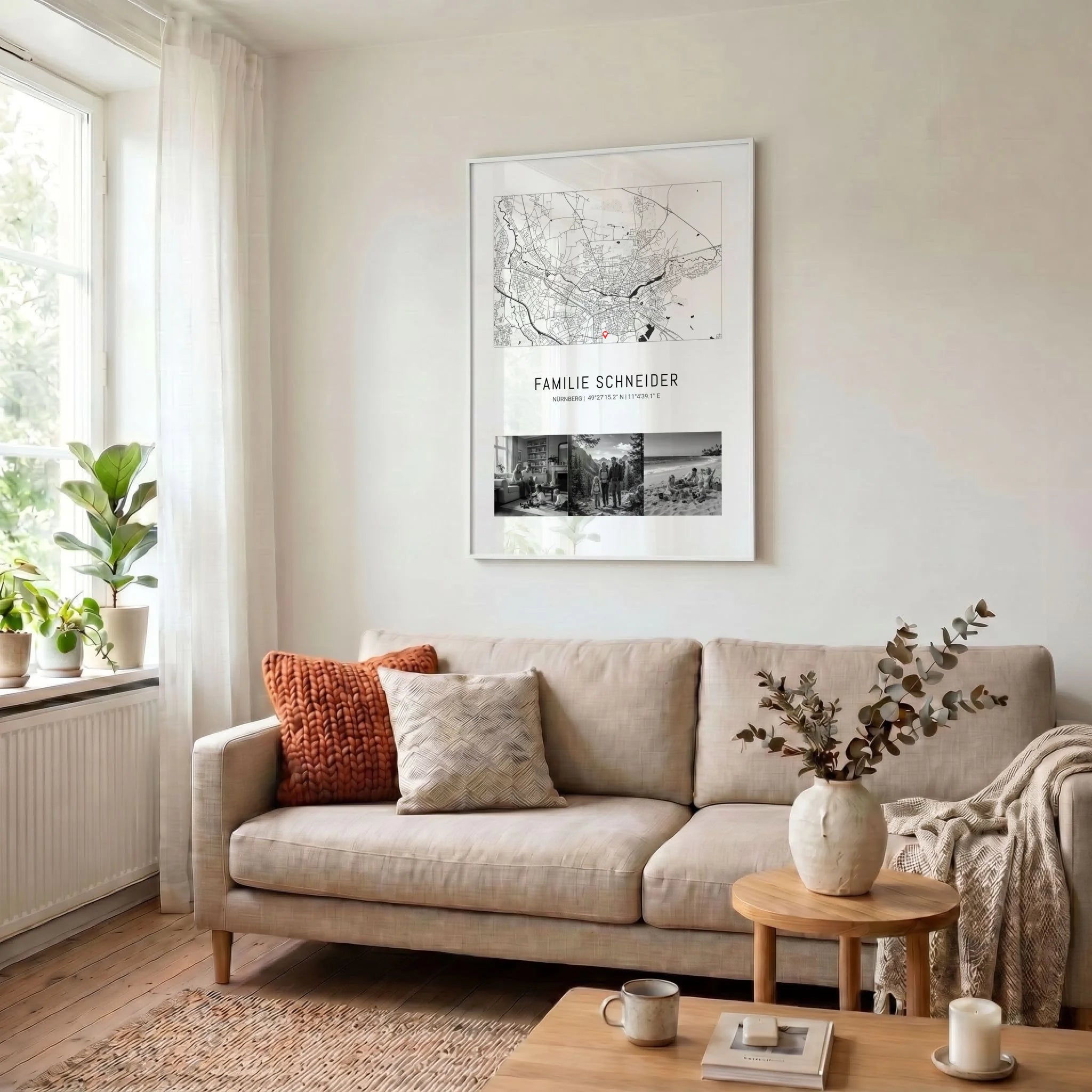 34 Poster weiss Wohnzimmer