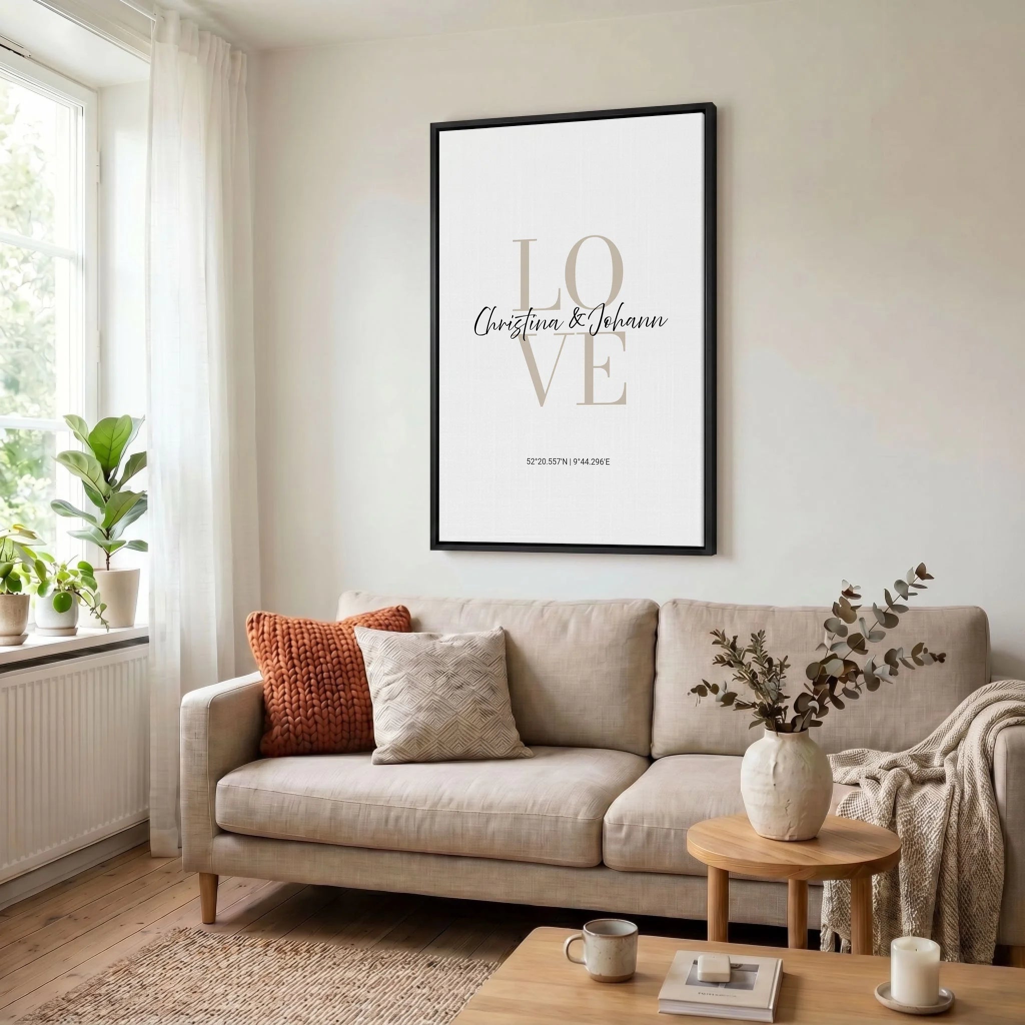 Leinwand Wohnzimmer 23 black