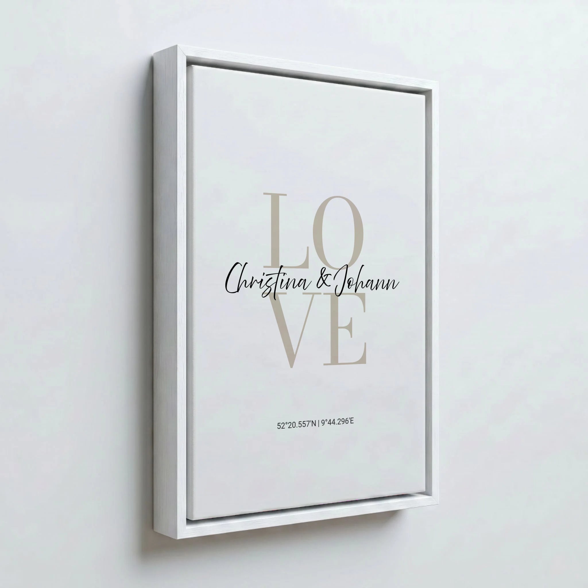 Perspektive Wand 23weiss frame canvas