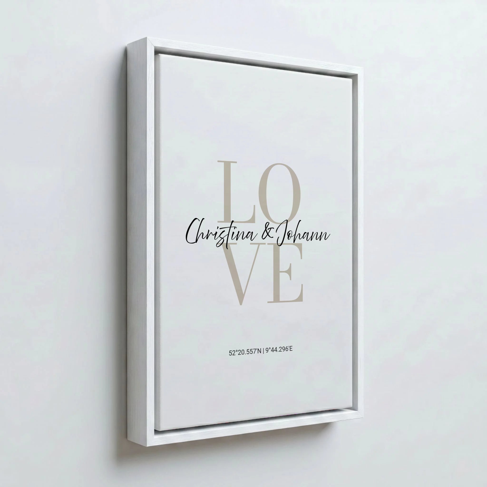 Perspektive Wand 23weiss frame canvas