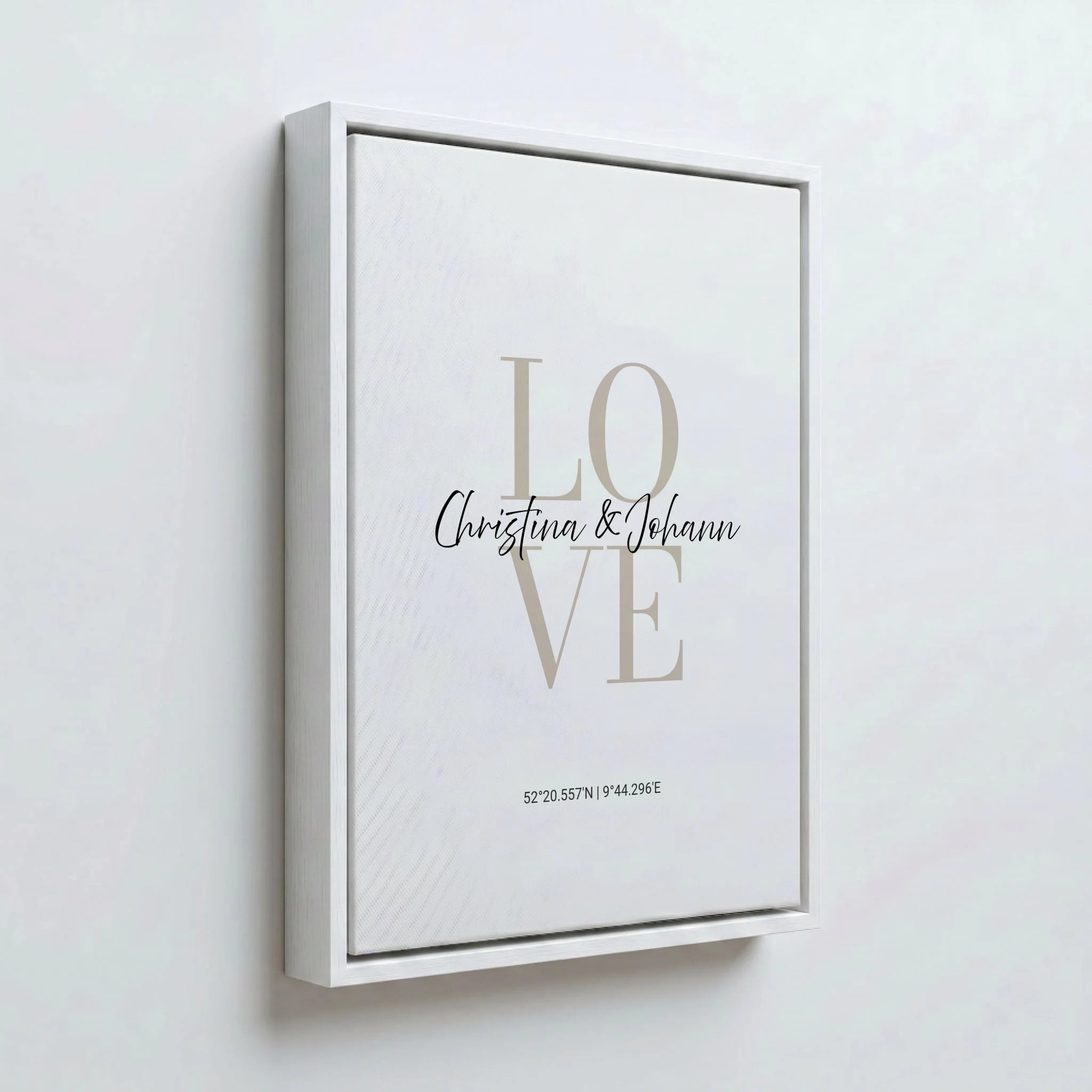 Perspektive Wand 34weiss canvas