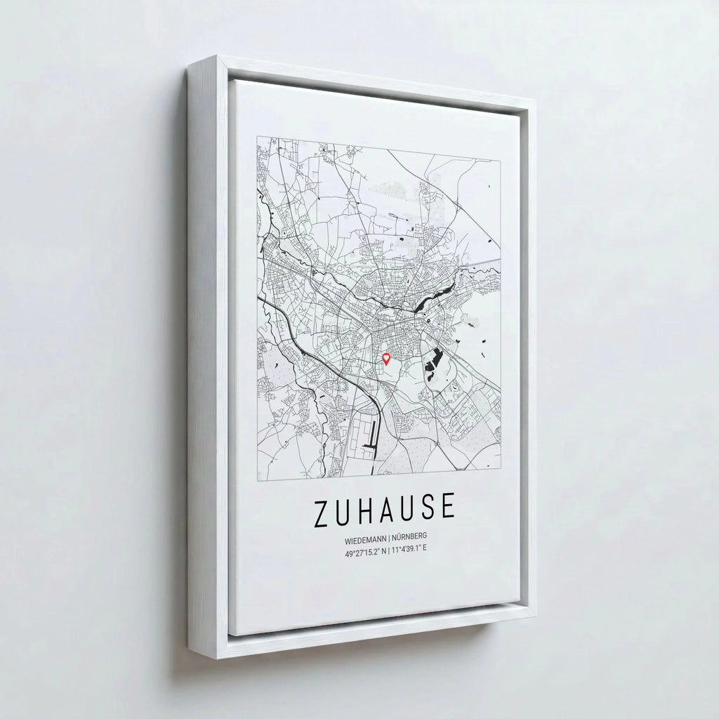 Perspektive Wand 23weiss frame canvas