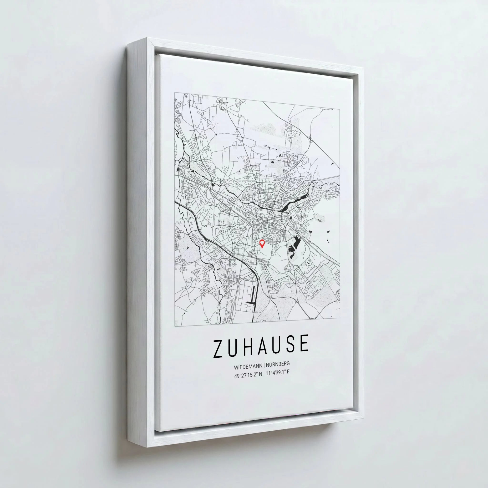 Perspektive Wand 23weiss frame canvas