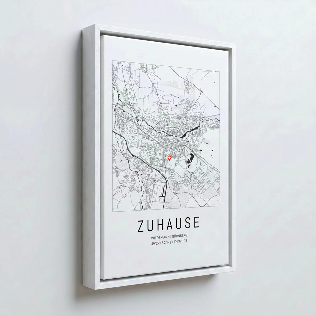 Perspektive Wand 23weiss frame canvas