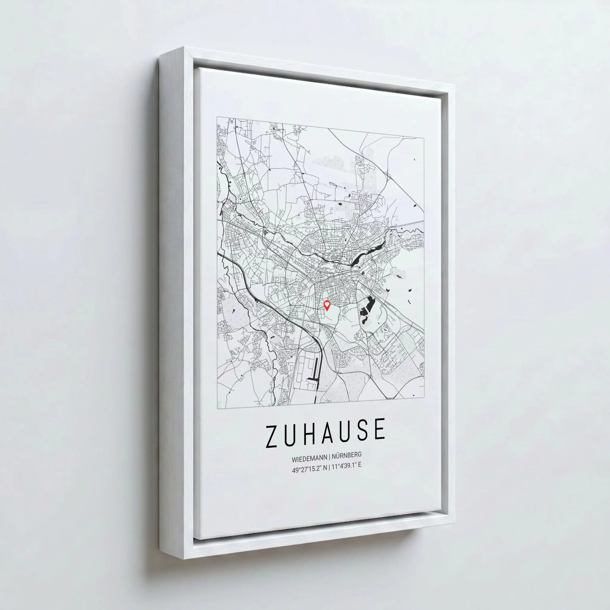Perspektive Wand 23weiss frame canvas