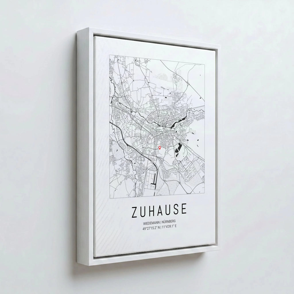 Perspektive Wand 34weiss canvas