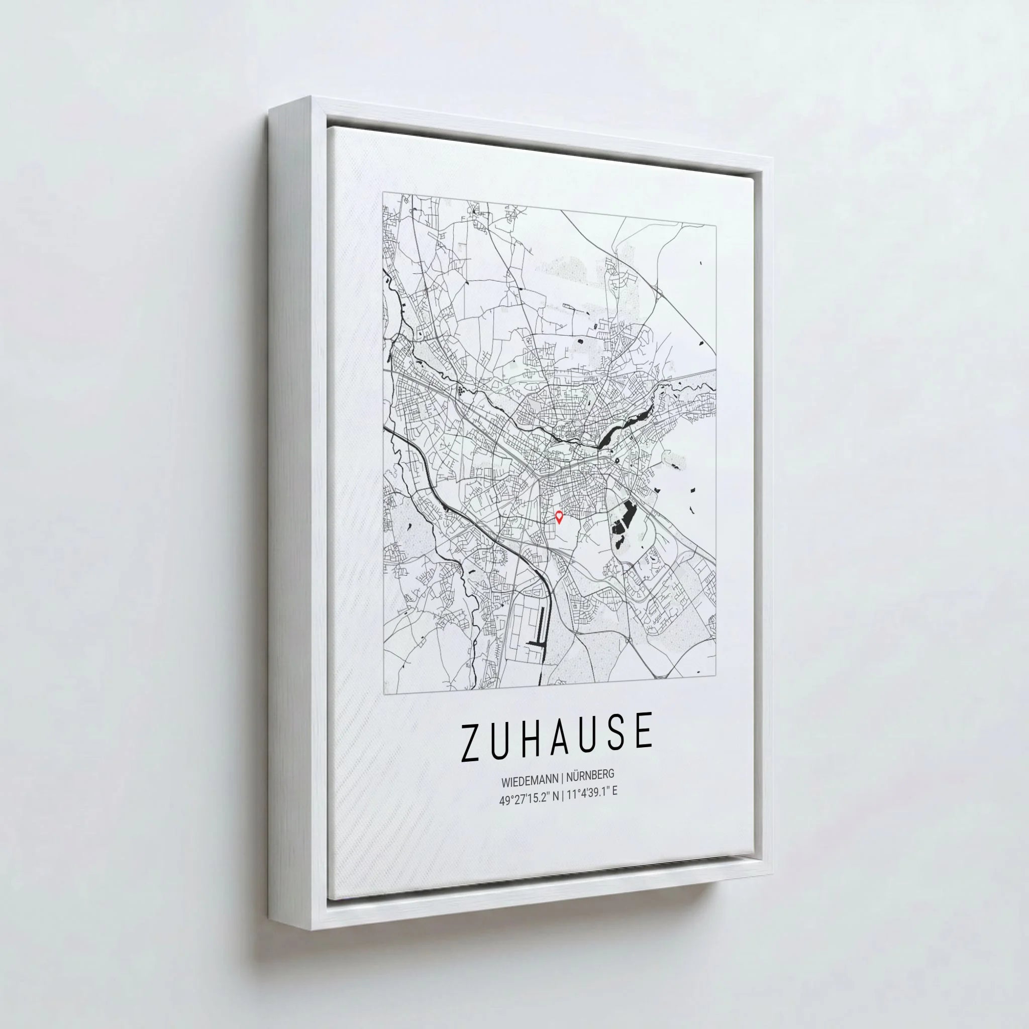 Perspektive Wand 34weiss canvas