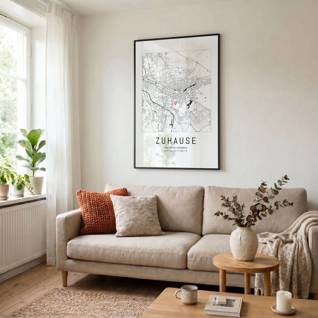 23 Poster schwarz Wohnzimmer