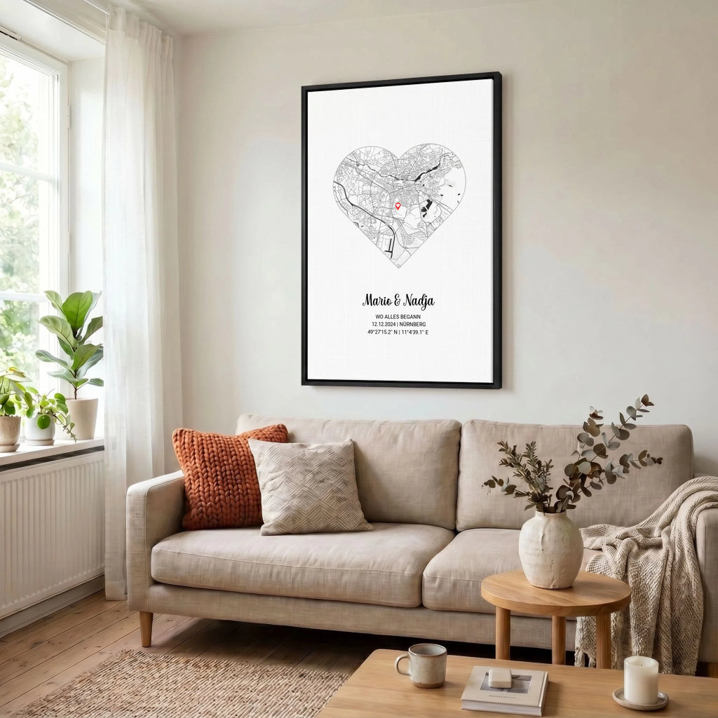 Leinwand Wohnzimmer 23 black