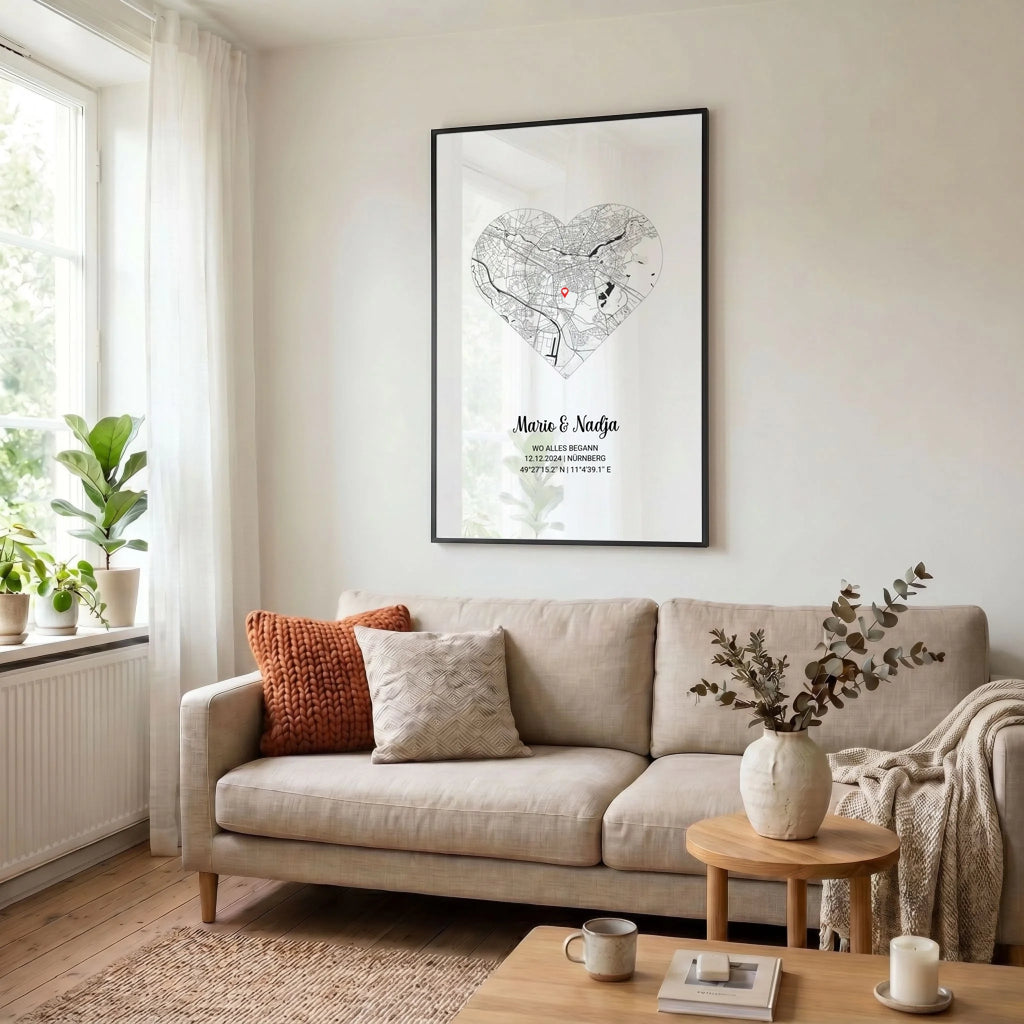 23 Poster schwarz Wohnzimmer