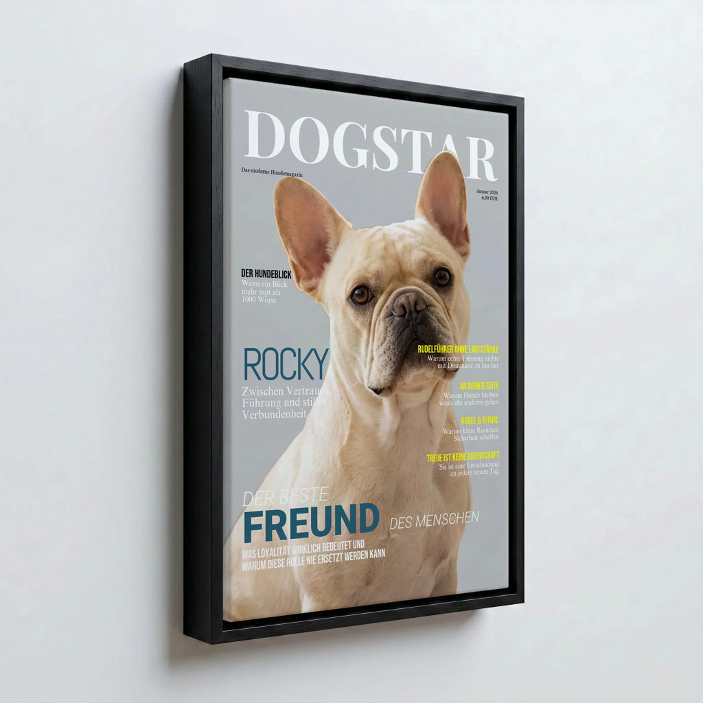 Perspektive Wand 23 black frame canvas
