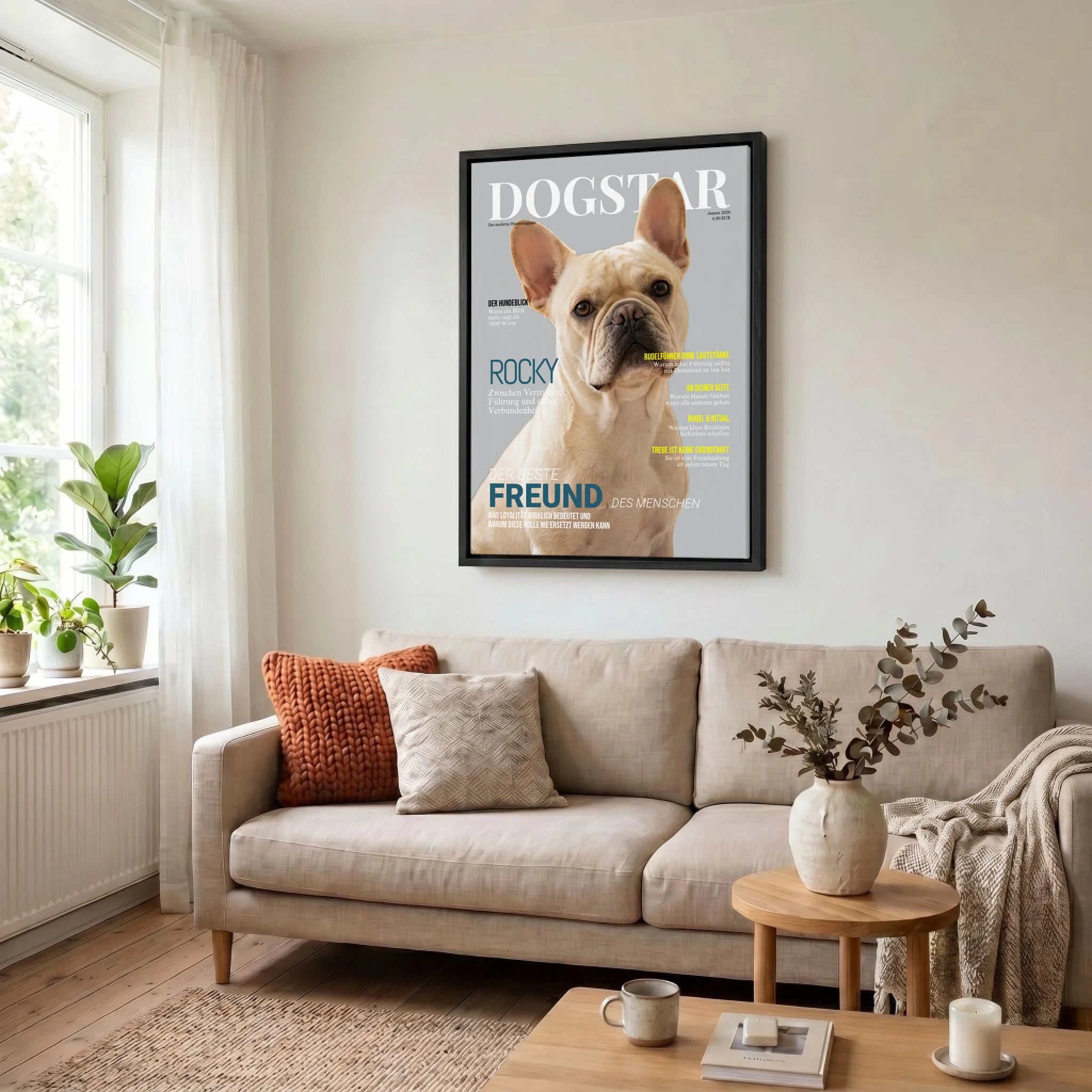 Leinwand Wohnzimmer 34 black