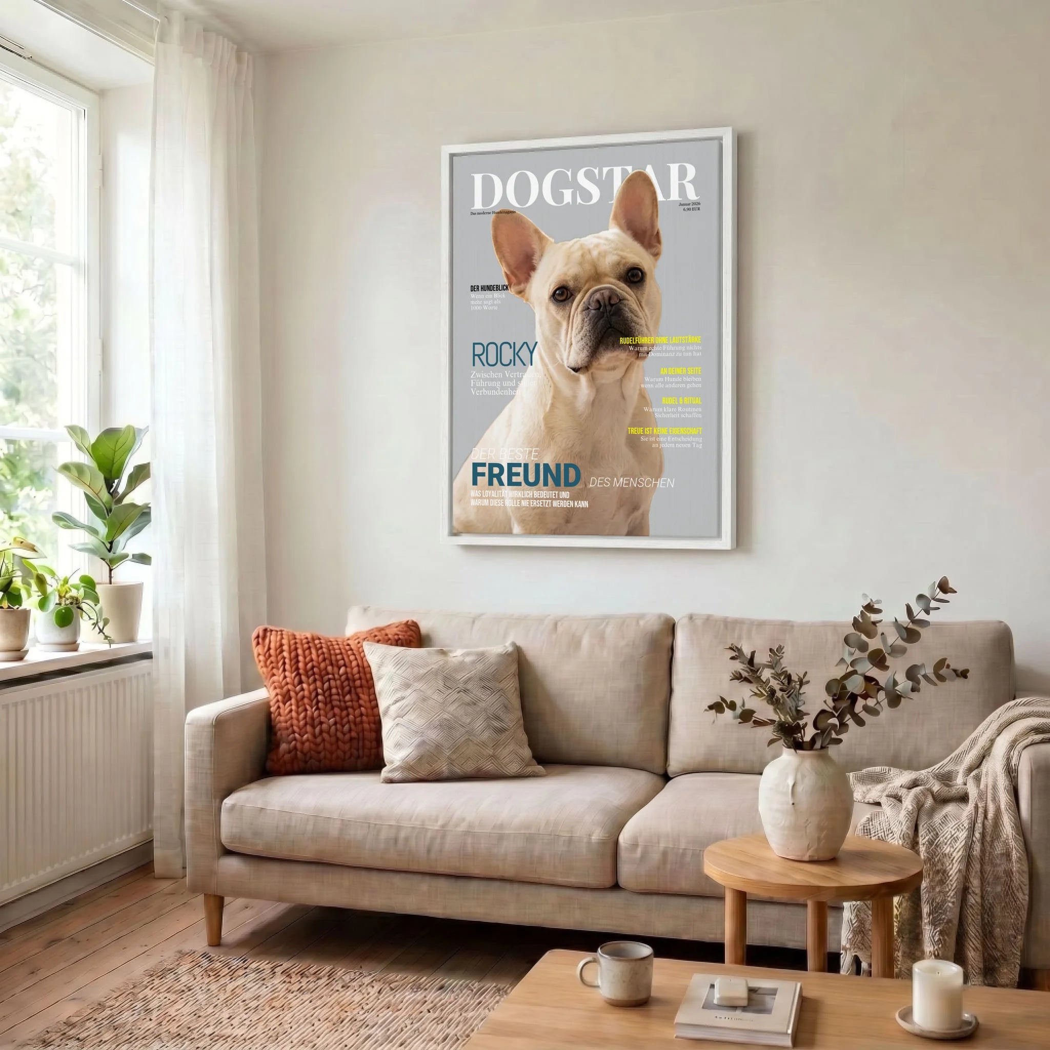 Leinwand Wohnzimmer 34 weiss