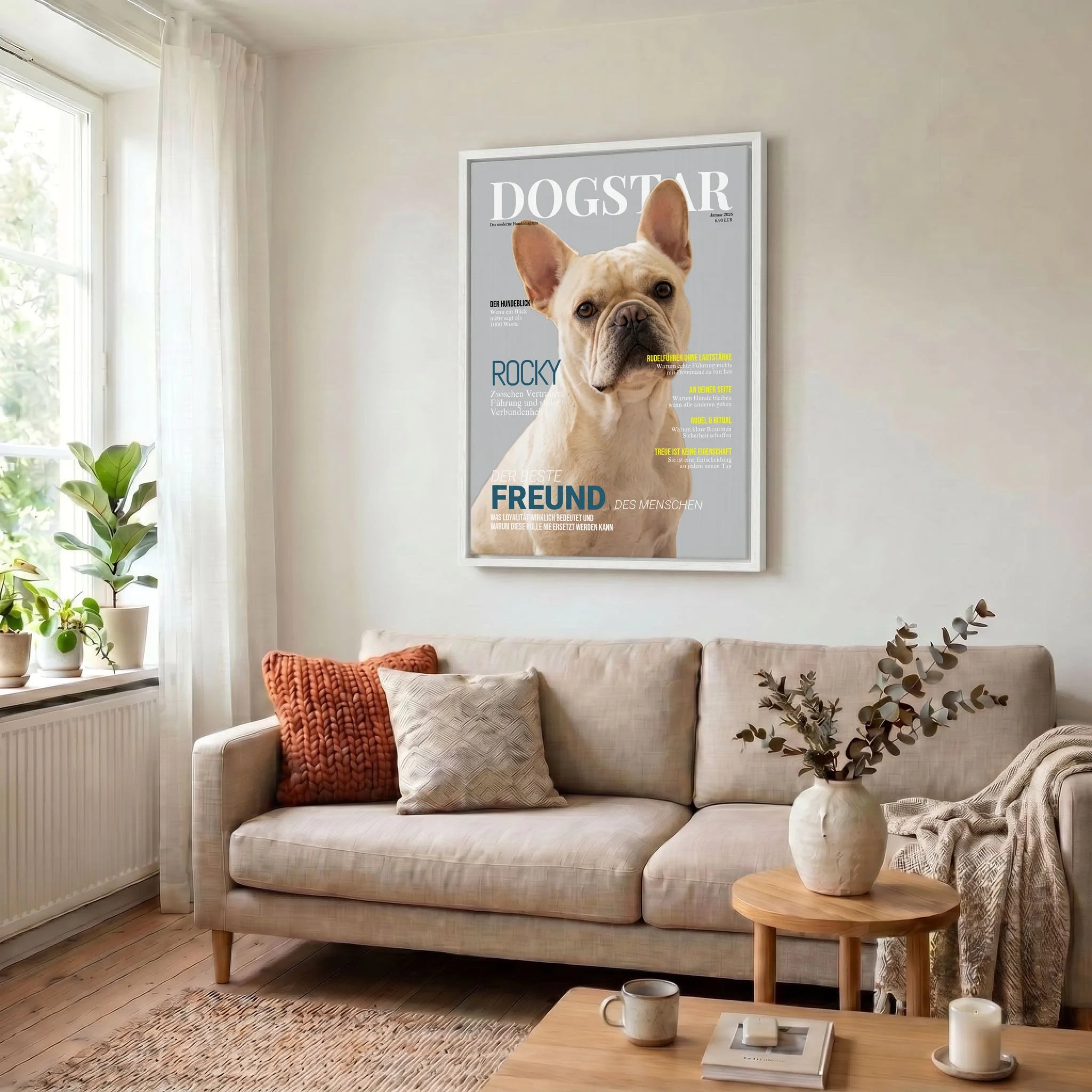 Leinwand Wohnzimmer 34 weiss
