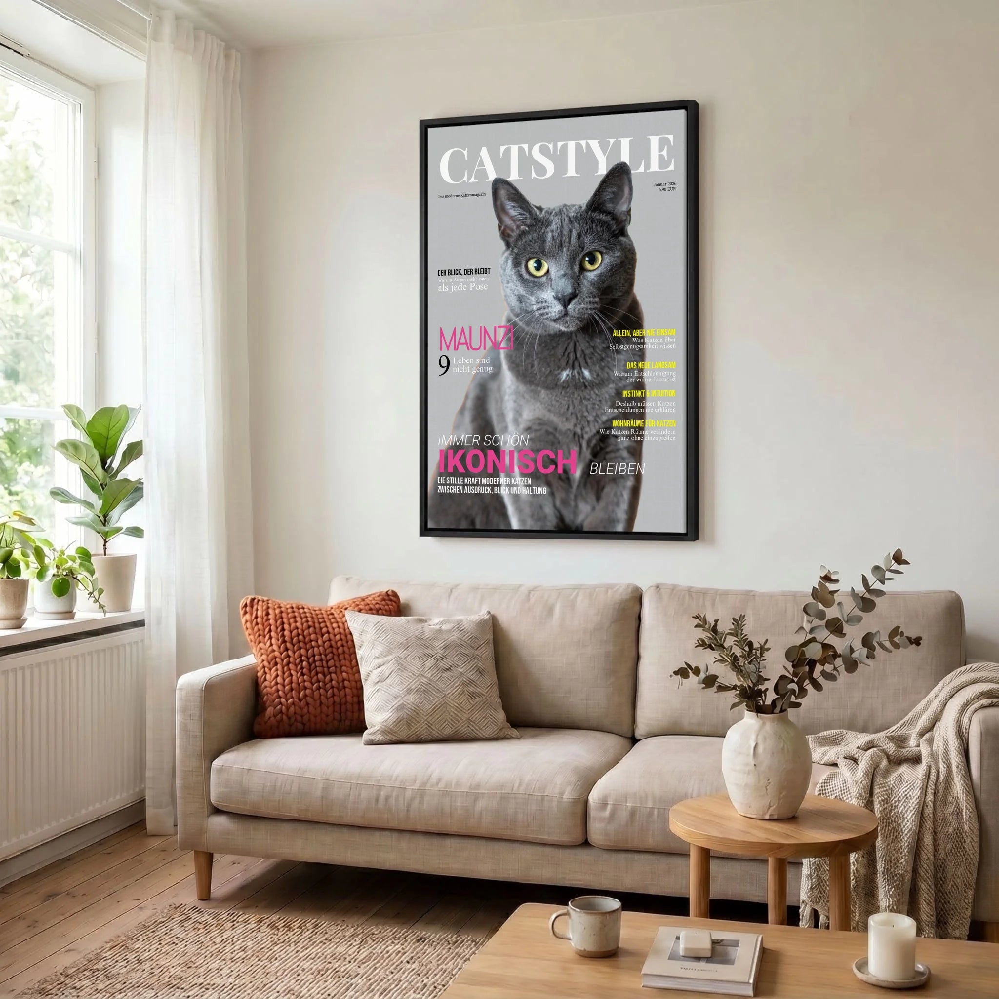 Leinwand Wohnzimmer 23 black