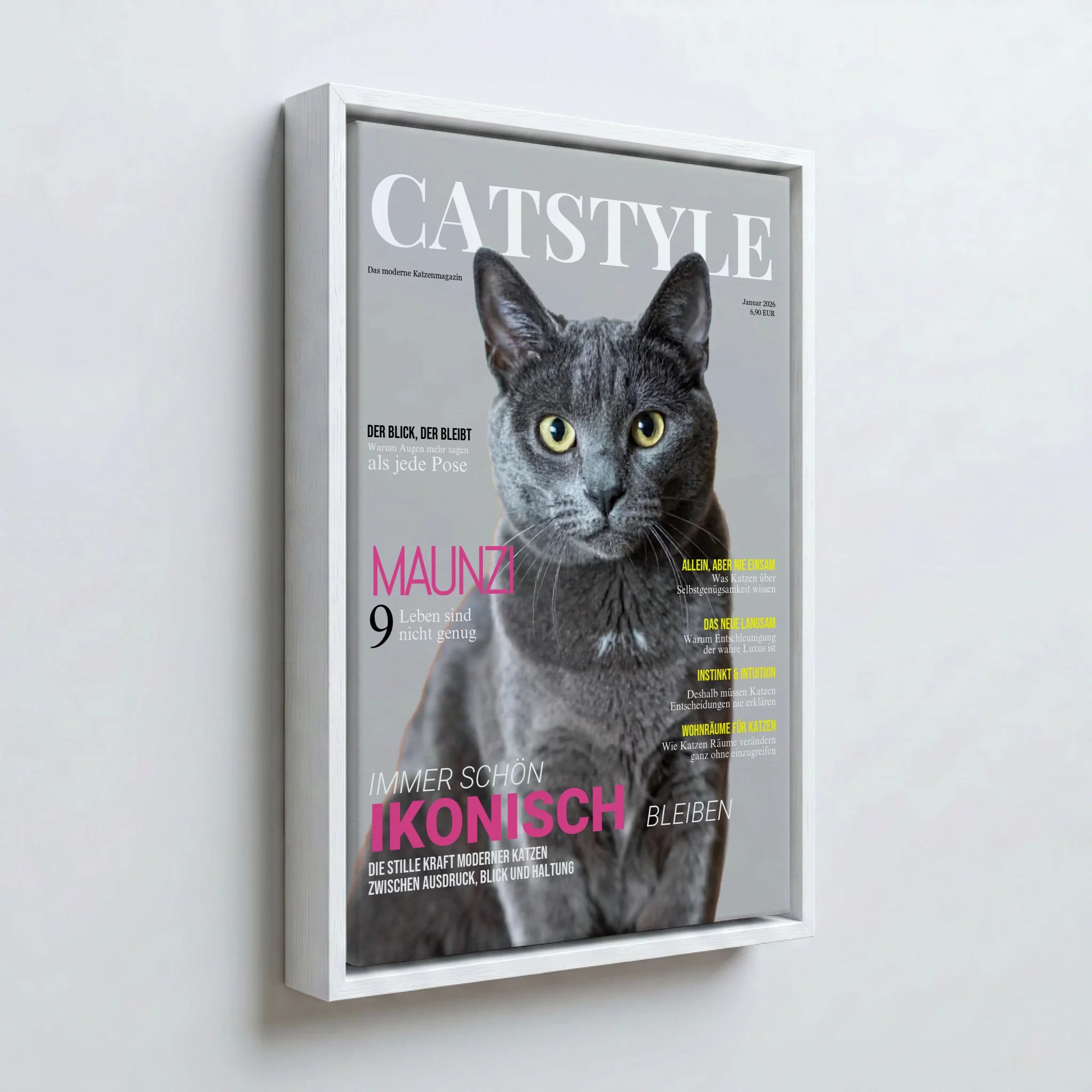 Perspektive Wand 23weiss frame canvas
