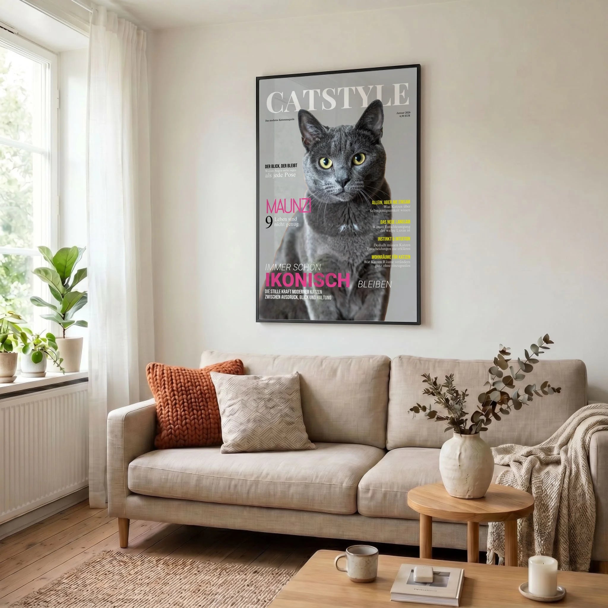 23 Poster schwarz Wohnzimmer