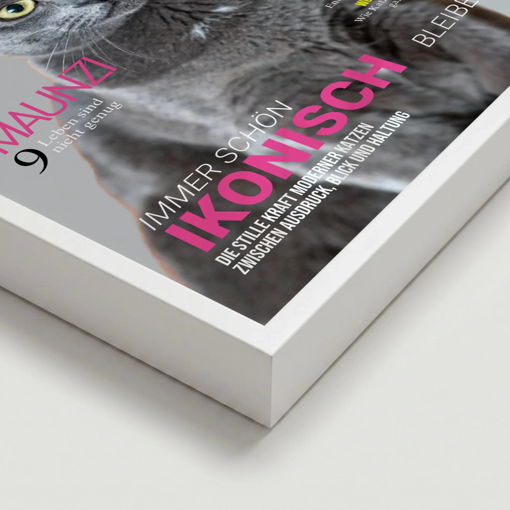 Poster weiss Close Up