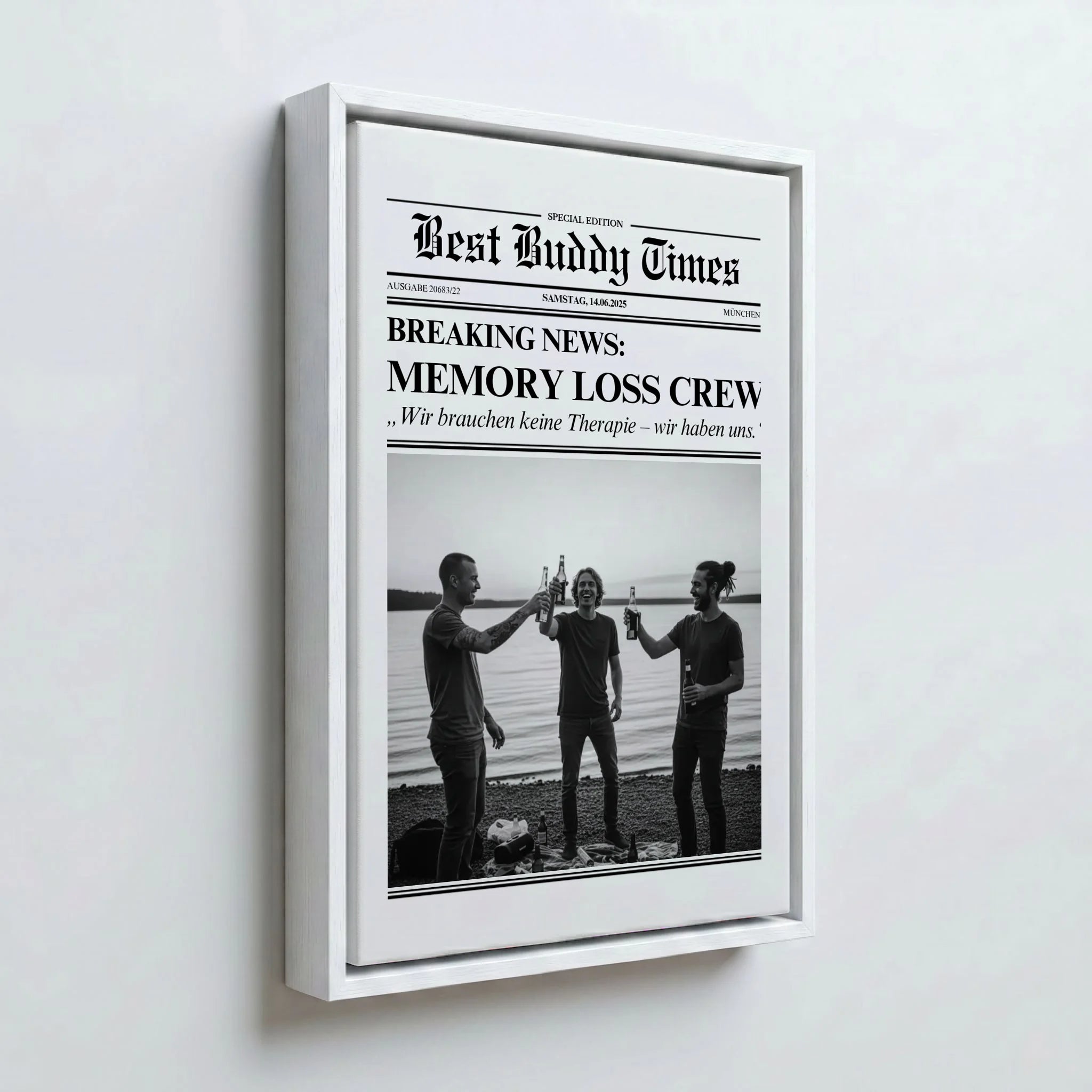 Perspektive Wand 23weiss frame canvas