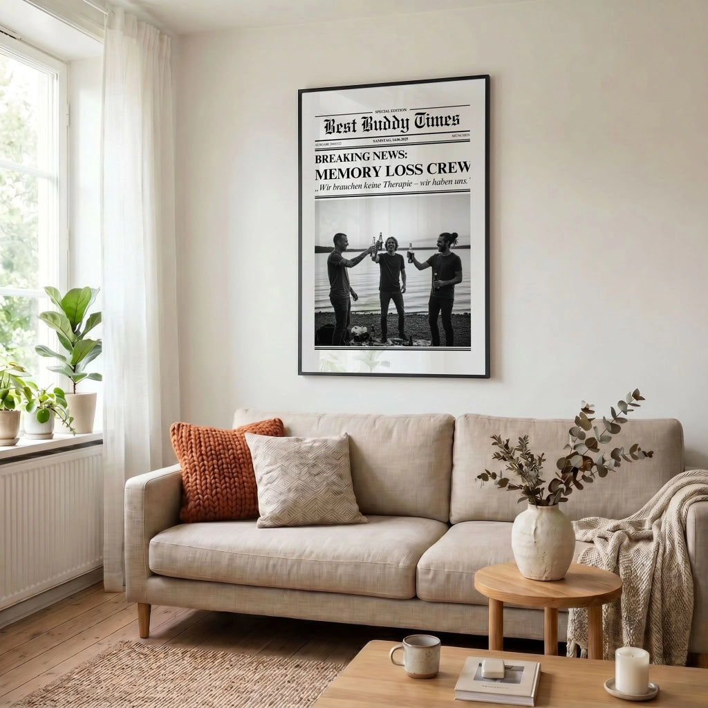 23 Poster schwarz Wohnzimmer