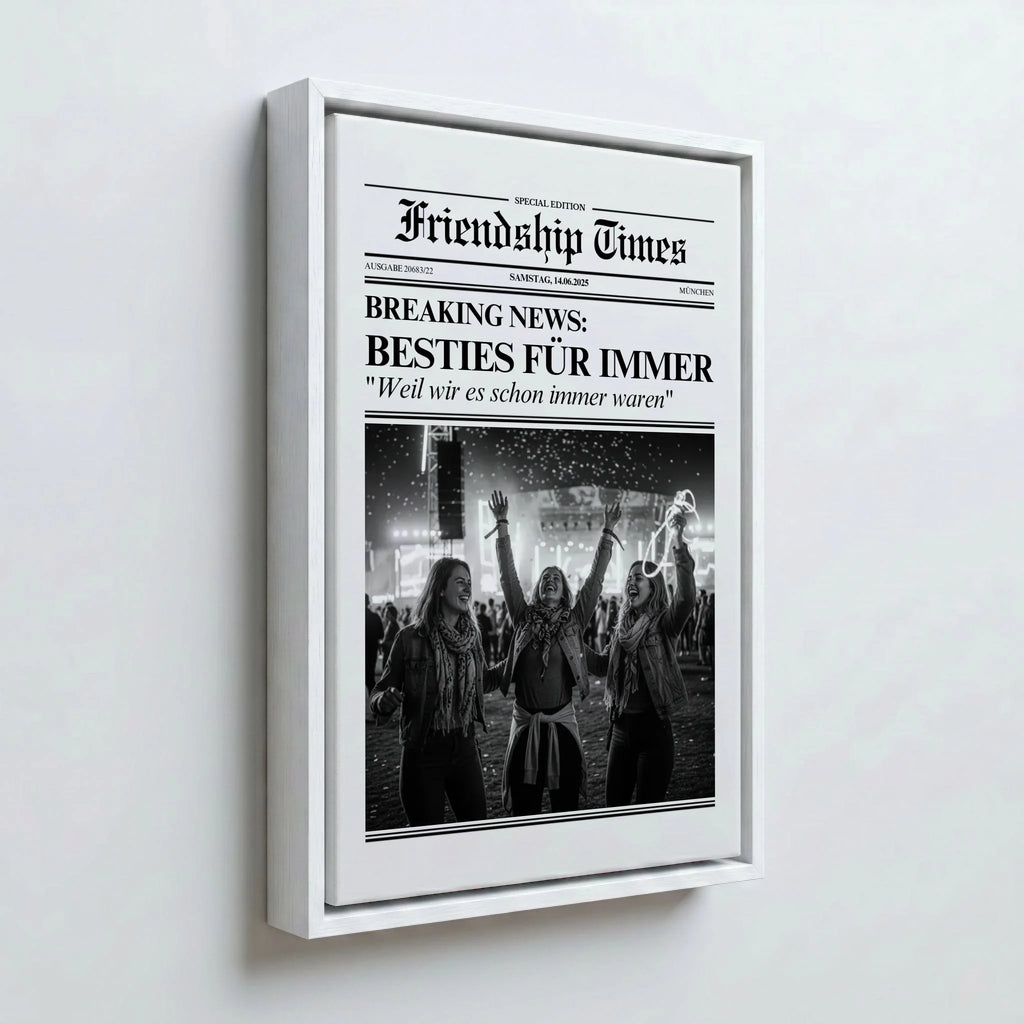 Perspektive Wand 23weiss frame canvas