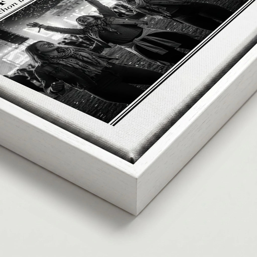 Leinwand Close Up framed weiss