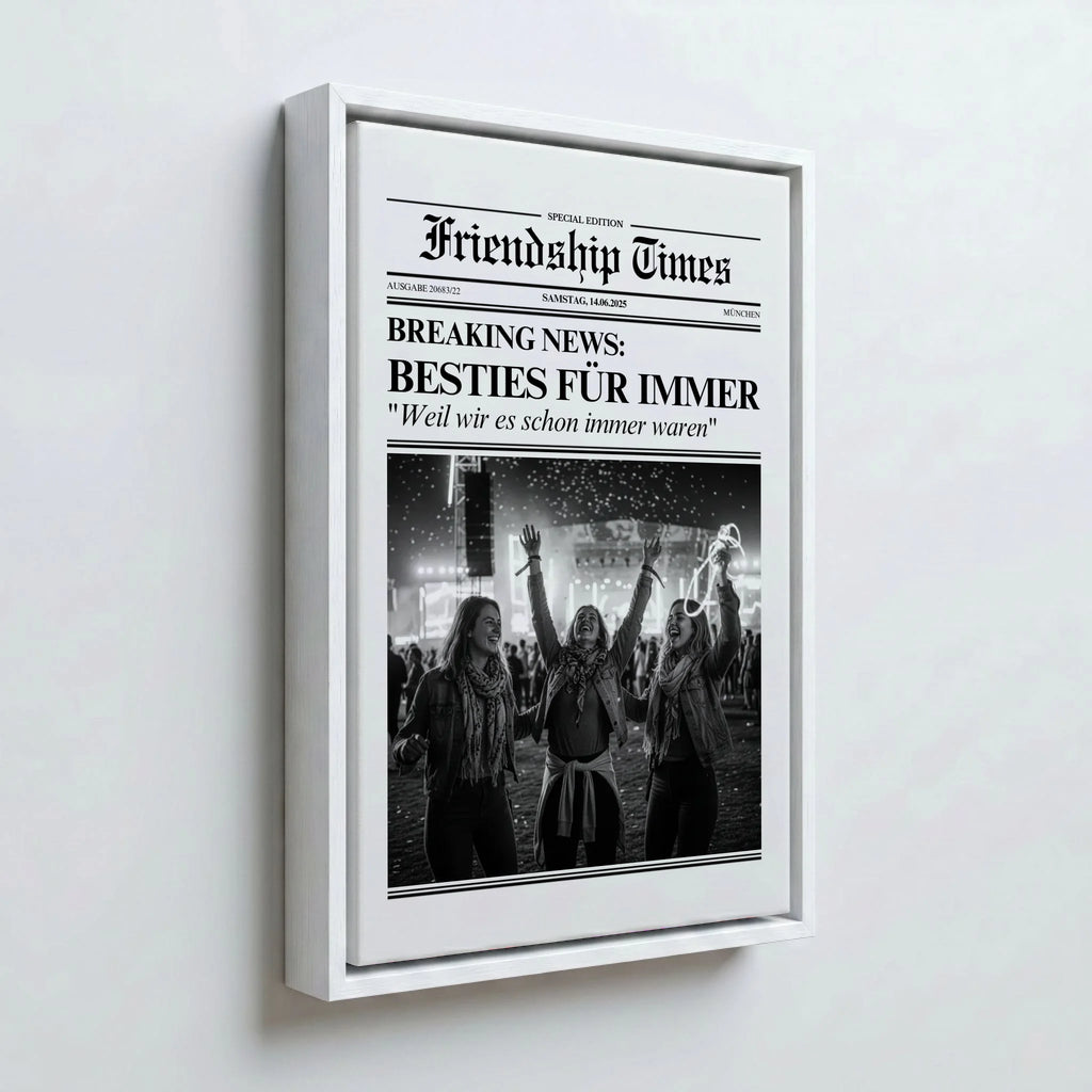 Perspektive Wand 23weiss frame canvas
